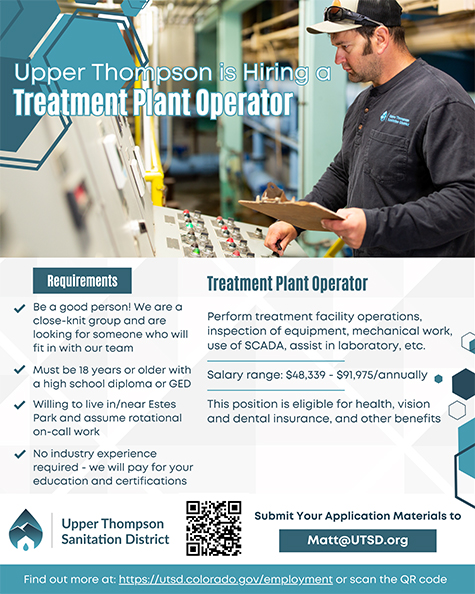 Upper Thompson is Hiring a Treatment Plant Operator