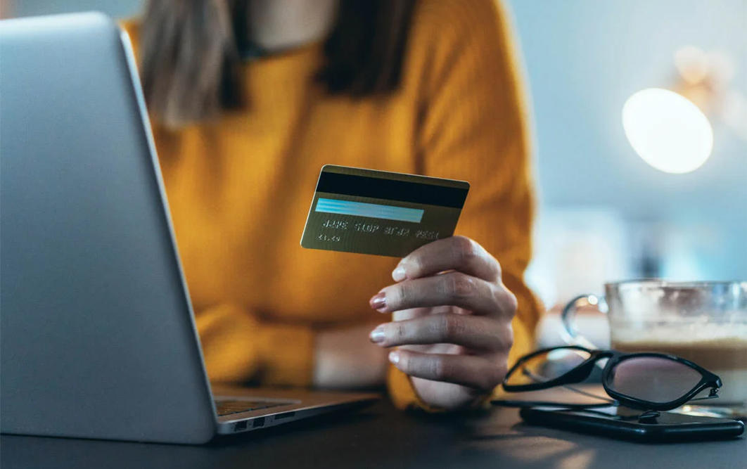 Customer Paying Online Using a Credit Card